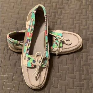 Sperry Top Sider unique floral print.